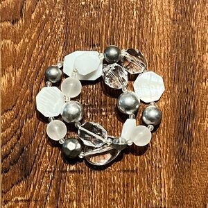 Silver Beaded Bracelets